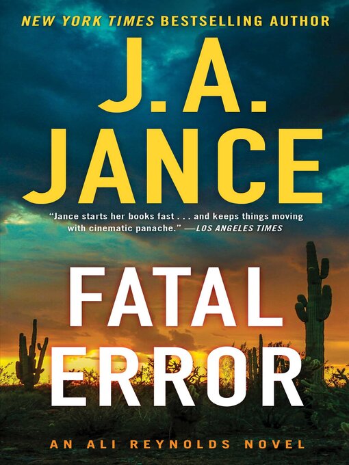 Title details for Fatal Error by J.A. Jance - Wait list